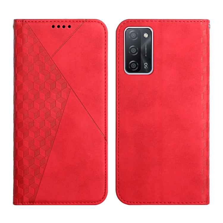Diamond Pattern Splicing Skin Feel Magnetic Horizontal Flip Leather Case with Card Slots &amp; Holder &amp; Wallet, For OPPO A16s / A16 / A54s / A53s 5G / A55 5G, For OPPO Realme V13 5G / Realme 8 5G, For Xiaomi Redmi 10