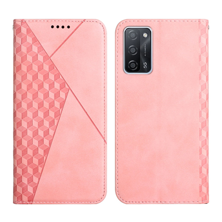 Diamond Pattern Splicing Skin Feel Magnetic Horizontal Flip Leather Case with Card Slots & Holder & Wallet, For OPPO A16s / A16 / A54s / A53s 5G / A55 5G, For OPPO Realme V13 5G / Realme 8 5G, For Xiaomi Redmi 10