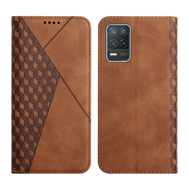 Diamond Pattern Splicing Skin Feel Magnetic Horizontal Flip Leather Case with Card Slots & Holder & Wallet, For OPPO A16s / A16 / A54s / A53s 5G / A55 5G, For OPPO Realme V13 5G / Realme 8 5G, For Xiaomi Redmi 10