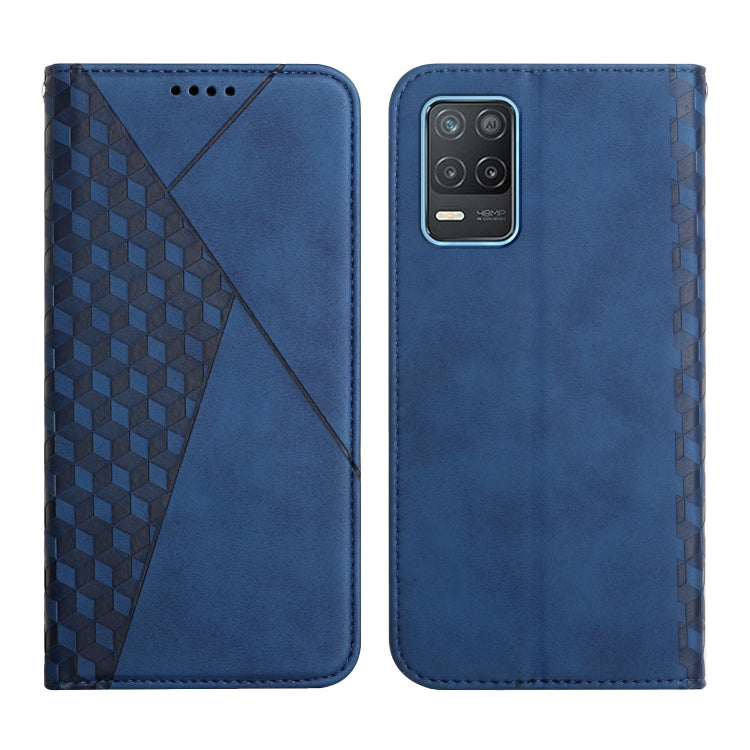 Diamond Pattern Splicing Skin Feel Magnetic Horizontal Flip Leather Case with Card Slots & Holder & Wallet, For OPPO A16s / A16 / A54s / A53s 5G / A55 5G, For OPPO Realme V13 5G / Realme 8 5G, For Xiaomi Redmi 10