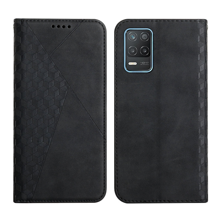 Diamond Pattern Splicing Skin Feel Magnetic Horizontal Flip Leather Case with Card Slots & Holder & Wallet, For OPPO A16s / A16 / A54s / A53s 5G / A55 5G, For OPPO Realme V13 5G / Realme 8 5G, For Xiaomi Redmi 10