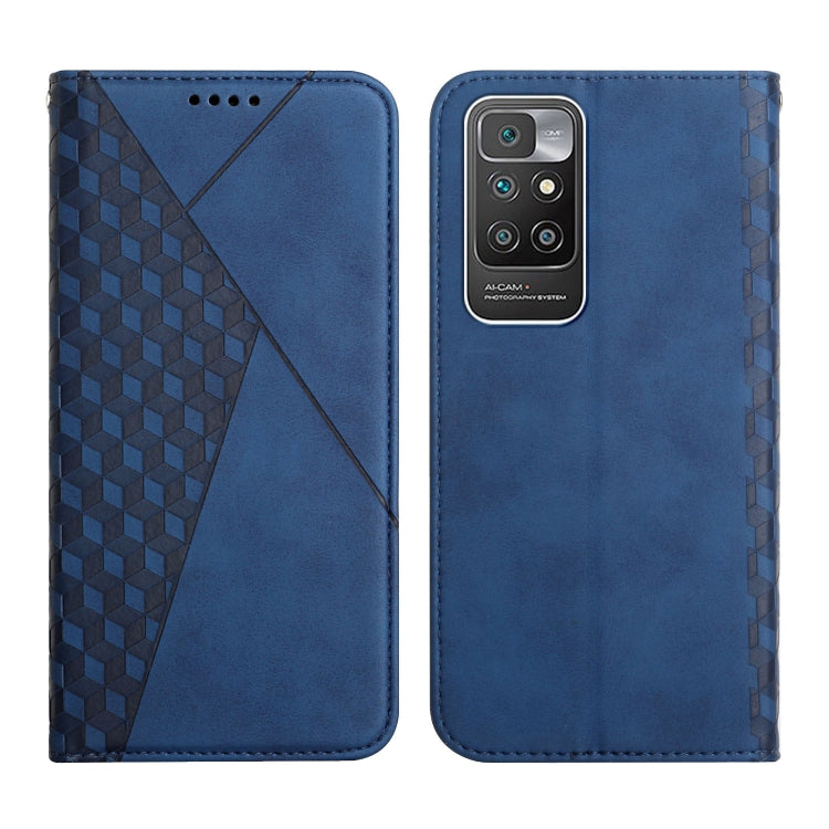 Diamond Pattern Splicing Skin Feel Magnetic Horizontal Flip Leather Case with Card Slots & Holder & Wallet, For OPPO A16s / A16 / A54s / A53s 5G / A55 5G, For OPPO Realme V13 5G / Realme 8 5G, For Xiaomi Redmi 10