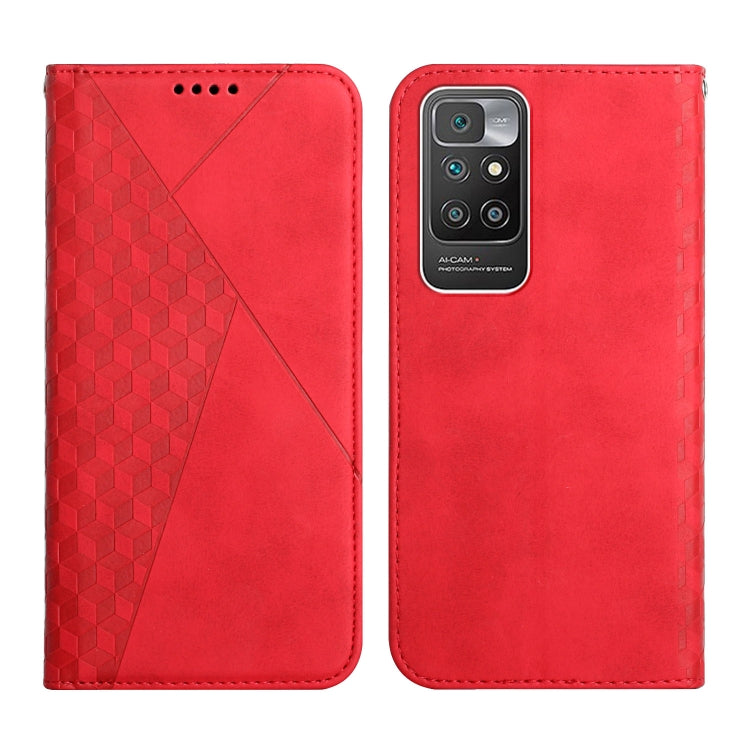 Diamond Pattern Splicing Skin Feel Magnetic Horizontal Flip Leather Case with Card Slots &amp; Holder &amp; Wallet, For OPPO A16s / A16 / A54s / A53s 5G / A55 5G, For OPPO Realme V13 5G / Realme 8 5G, For Xiaomi Redmi 10