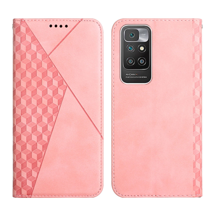 Diamond Pattern Splicing Skin Feel Magnetic Horizontal Flip Leather Case with Card Slots & Holder & Wallet, For OPPO A16s / A16 / A54s / A53s 5G / A55 5G, For OPPO Realme V13 5G / Realme 8 5G, For Xiaomi Redmi 10