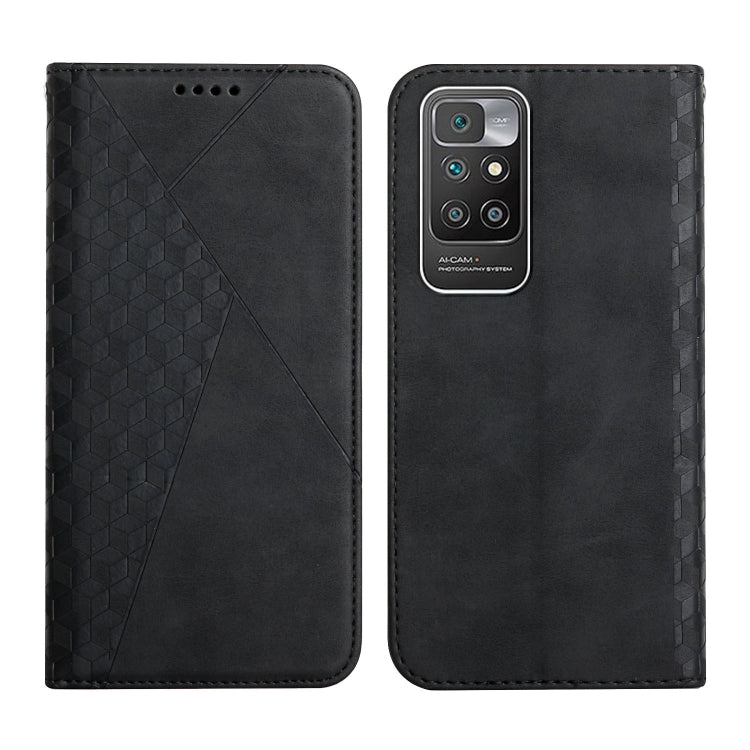 Diamond Pattern Splicing Skin Feel Magnetic Horizontal Flip Leather Case with Card Slots & Holder & Wallet, For OPPO A16s / A16 / A54s / A53s 5G / A55 5G, For OPPO Realme V13 5G / Realme 8 5G, For Xiaomi Redmi 10