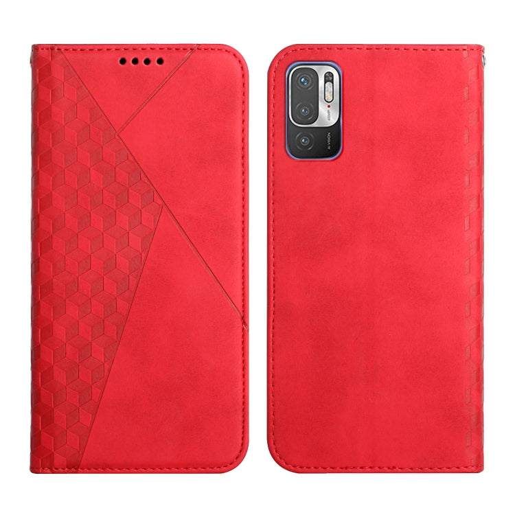 Diamond Pattern Splicing Skin Feel Magnetic Horizontal Flip Leather Case with Card Slots & Holder & Wallet, For OPPO A16s / A16 / A54s / A53s 5G / A55 5G, For OPPO Realme V13 5G / Realme 8 5G, For Xiaomi Redmi 10