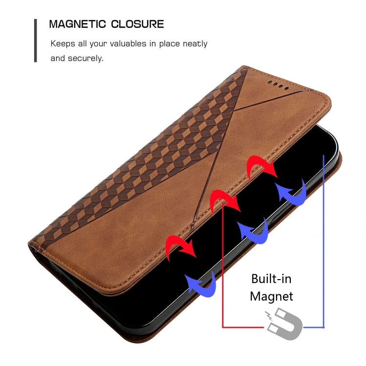 Diamond Pattern Splicing Skin Feel Magnetic Horizontal Flip Leather Case with Card Slots & Holder & Wallet, For Xiaomi Poco X3 NFC / X3 Pro / X3