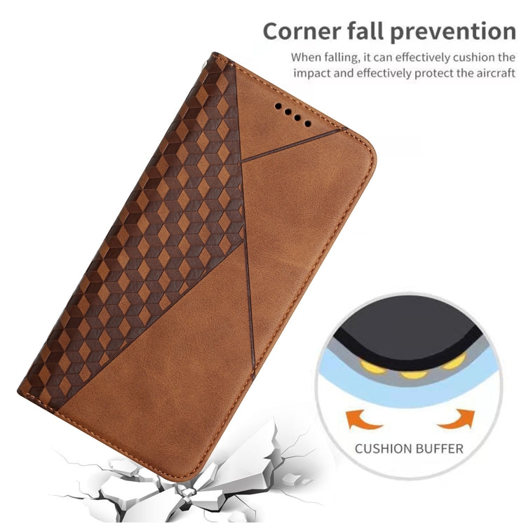Diamond Pattern Splicing Skin Feel Magnetic Horizontal Flip Leather Case with Card Slots & Holder & Wallet, For Xiaomi Poco X3 NFC / X3 Pro / X3