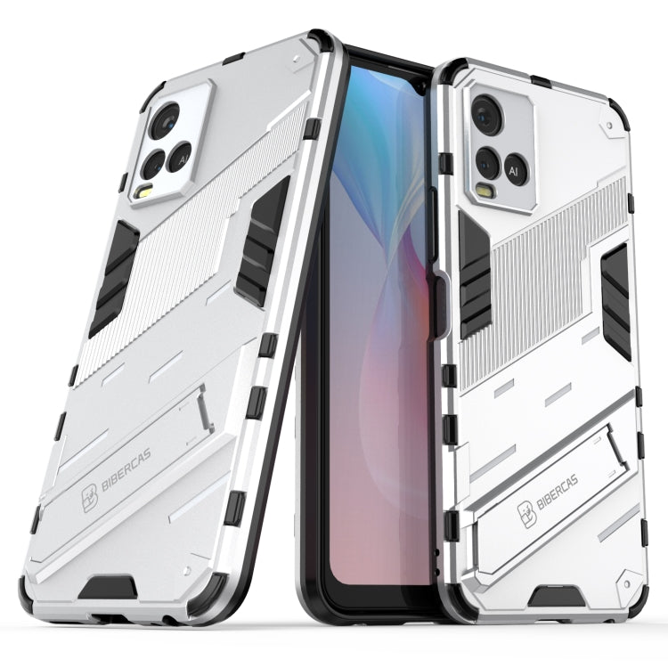 Punk Armor 2 in 1 PC + TPU Shockproof Case with Invisible Holder, For vivo Y21