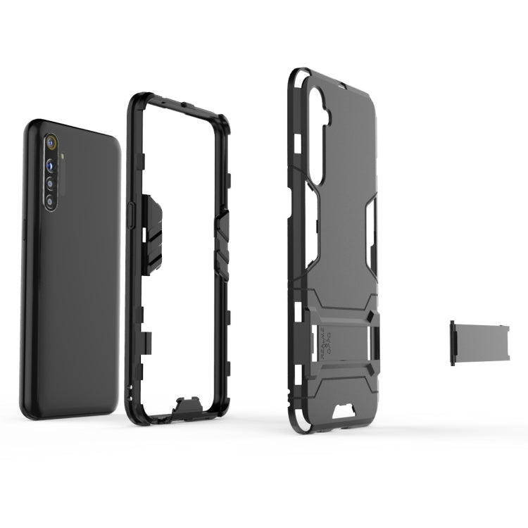 Shockproof PC + TPU Protective Case with Holder, For OPPO Realme XT & K5