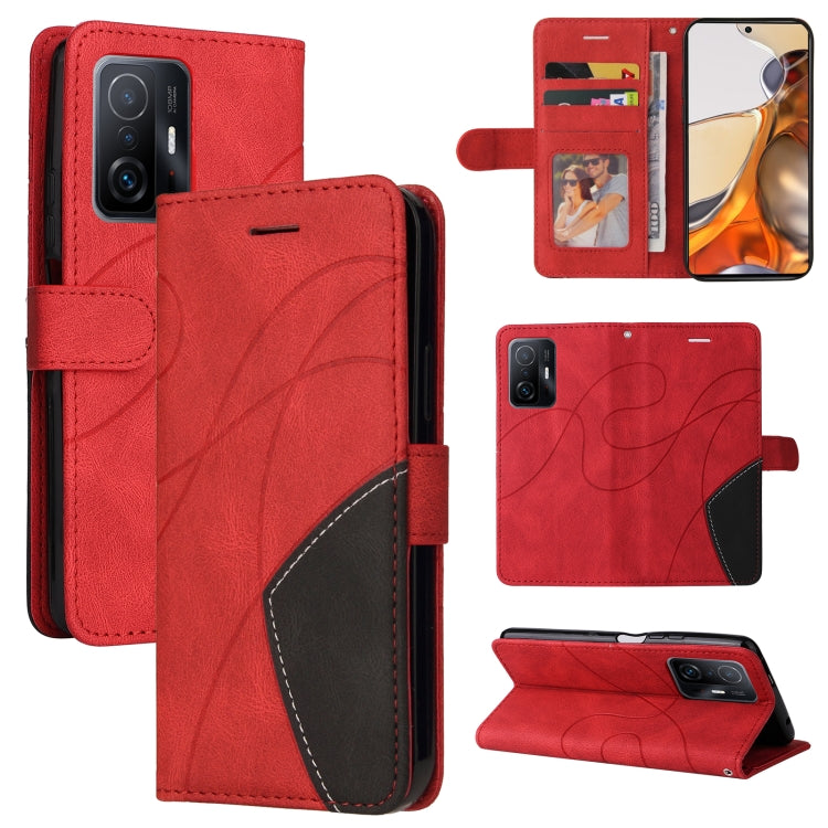 Dual-color Splicing Horizontal Flip PU Leather Case with Holder & Card Slots & Wallet, For vivo Y20/Y20A/Y20s/Y20i/Y20G, For vivo Y21 2020/Y21s/Y33s, For Xiaomi 11T / 11T Pro