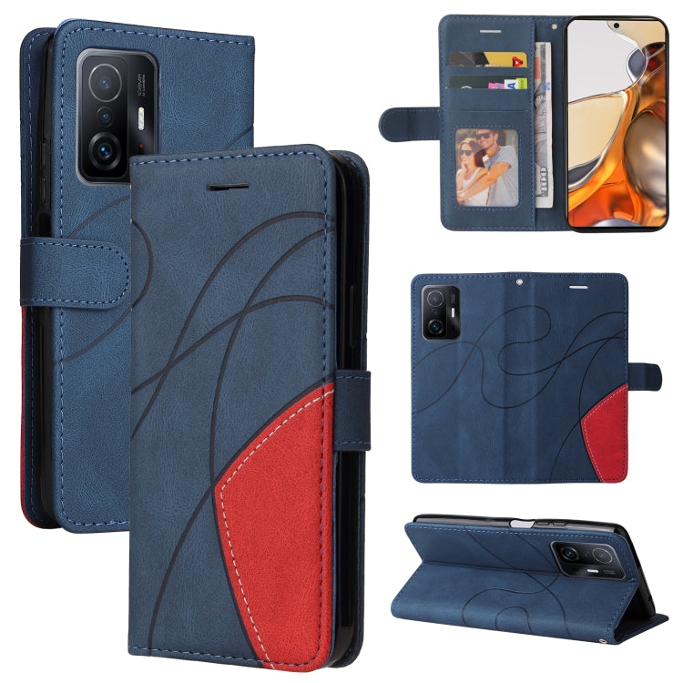 Dual-color Splicing Horizontal Flip PU Leather Case with Holder &amp; Card Slots &amp; Wallet, For vivo Y20/Y20A/Y20s/Y20i/Y20G, For vivo Y21 2020/Y21s/Y33s, For Xiaomi 11T / 11T Pro