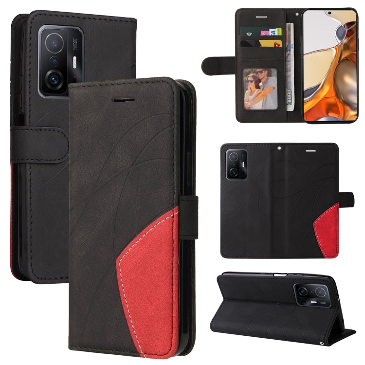 Dual-color Splicing Horizontal Flip PU Leather Case with Holder &amp; Card Slots &amp; Wallet, For vivo Y20/Y20A/Y20s/Y20i/Y20G, For vivo Y21 2020/Y21s/Y33s, For Xiaomi 11T / 11T Pro