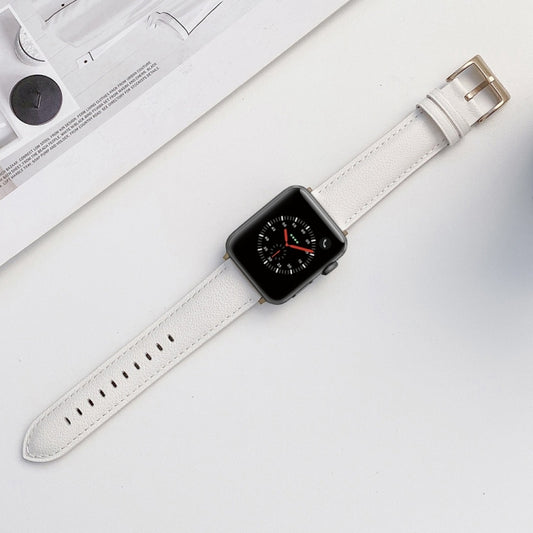 Sewing Leather Replacement Strap Watchband For Apple Watch Series