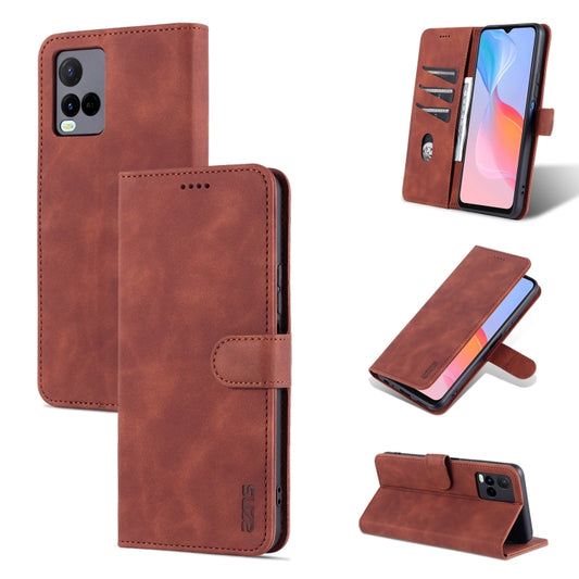 AZNS Skin Feel Calf Texture Horizontal Flip Leather Case with Card Slots &amp; Holder &amp; Wallet, For vivo Y21 / Y33S