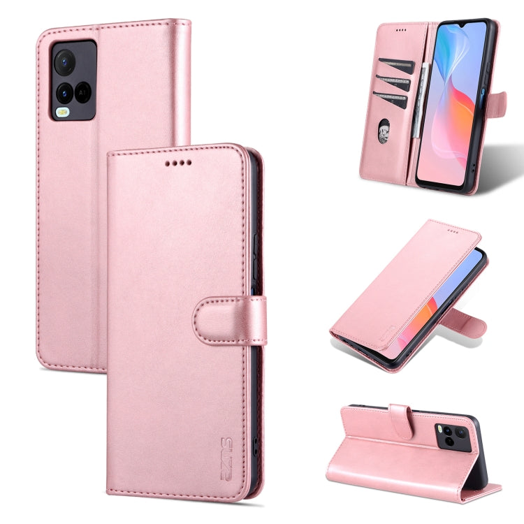 AZNS Skin Feel Calf Texture Horizontal Flip Leather Case with Card Slots &amp; Holder &amp; Wallet, For vivo Y21 / Y33S