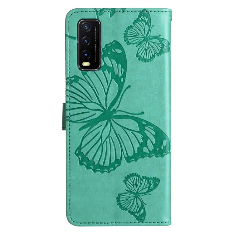 Pressed Printing Butterfly Pattern Horizontal Flip PU Leather Case with Holder & Card Slots & Wallet & Lanyard, For vivo Y20 / Y20a / Y20s, For vivo Y21 2021 / Y21s / Y33s, For Xiaomi Mi 11T / 11T Pro