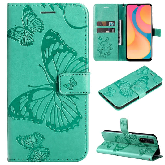 Pressed Printing Butterfly Pattern Horizontal Flip PU Leather Case with Holder &amp; Card Slots &amp; Wallet &amp; Lanyard, For vivo Y20 / Y20a / Y20s, For vivo Y21 2021 / Y21s / Y33s, For Xiaomi Mi 11T / 11T Pro