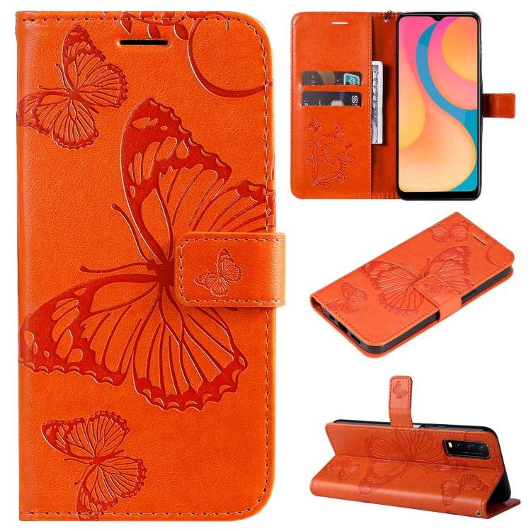 Pressed Printing Butterfly Pattern Horizontal Flip PU Leather Case with Holder & Card Slots & Wallet & Lanyard, For vivo Y20 / Y20a / Y20s, For vivo Y21 2021 / Y21s / Y33s, For Xiaomi Mi 11T / 11T Pro