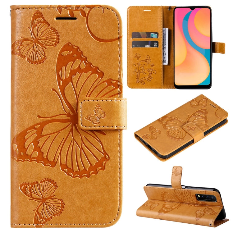 Pressed Printing Butterfly Pattern Horizontal Flip PU Leather Case with Holder & Card Slots & Wallet & Lanyard, For vivo Y20 / Y20a / Y20s, For vivo Y21 2021 / Y21s / Y33s, For Xiaomi Mi 11T / 11T Pro