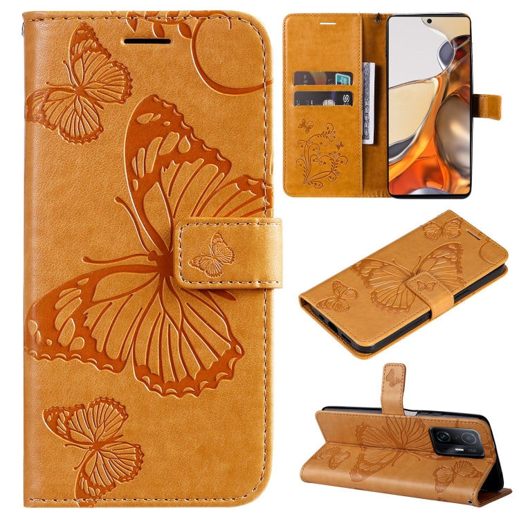 Pressed Printing Butterfly Pattern Horizontal Flip PU Leather Case with Holder & Card Slots & Wallet & Lanyard, For vivo Y20 / Y20a / Y20s, For vivo Y21 2021 / Y21s / Y33s, For Xiaomi Mi 11T / 11T Pro