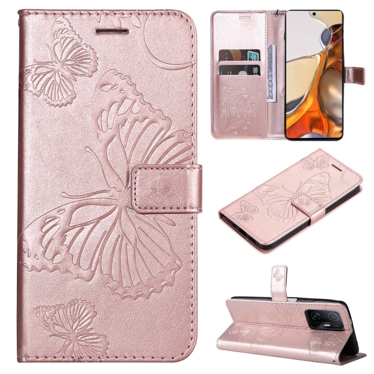 Pressed Printing Butterfly Pattern Horizontal Flip PU Leather Case with Holder & Card Slots & Wallet & Lanyard, For vivo Y20 / Y20a / Y20s, For vivo Y21 2021 / Y21s / Y33s, For Xiaomi Mi 11T / 11T Pro