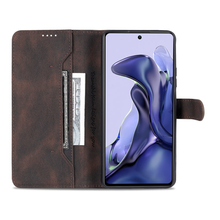 AZNS Dream II Skin Feel PU+TPU Horizontal Flip Leather Case, For vivo Y21 / Y33S