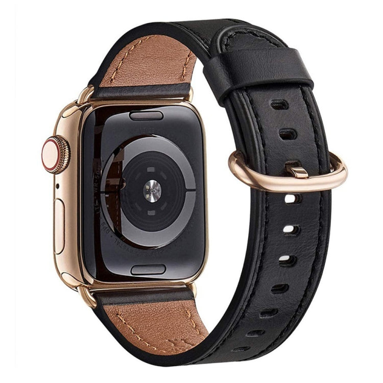 Classic Buckle Leather Replacement Strap Watchband For Apple Watch Series, 7 41mm / 6&amp;SE&amp;5&amp;4 40mm / 3&amp;2&amp;1 38mm, 7 45mm / 6&amp;SE&amp;5&amp;4 44mm / 3&amp;2&amp;1 42mm