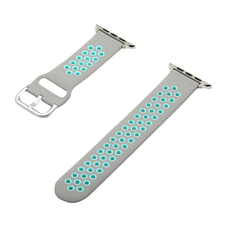 Silicone Replacement Strap Watchband For Apple Watch Series, 7 41mm / 6&amp;SE&amp;5&amp;4 40mm / 3&amp;2&amp;1 38mm, 7 45mm / 6&amp;SE&amp;5&amp;4 44mm / 3&amp;2&amp;1 42mm