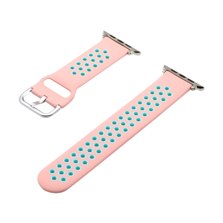 Silicone Replacement Strap Watchband For Apple Watch Series, 7 41mm / 6&amp;SE&amp;5&amp;4 40mm / 3&amp;2&amp;1 38mm, 7 45mm / 6&amp;SE&amp;5&amp;4 44mm / 3&amp;2&amp;1 42mm