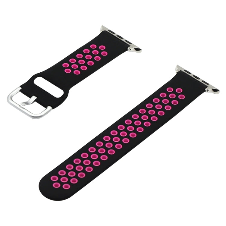 Silicone Replacement Strap Watchband For Apple Watch Series, 7 41mm / 6&amp;SE&amp;5&amp;4 40mm / 3&amp;2&amp;1 38mm, 7 45mm / 6&amp;SE&amp;5&amp;4 44mm / 3&amp;2&amp;1 42mm