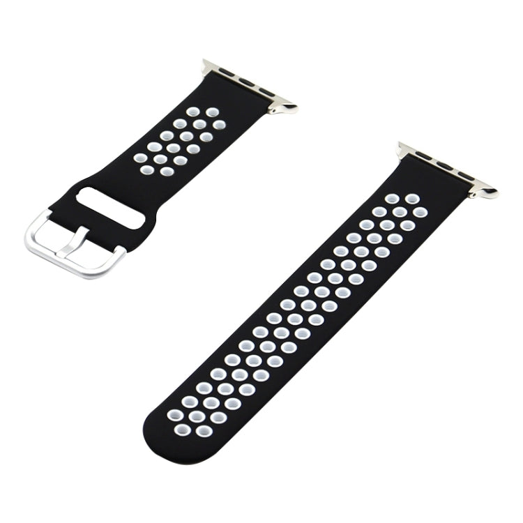 Silicone Replacement Strap Watchband For Apple Watch Series, 7 41mm / 6&amp;SE&amp;5&amp;4 40mm / 3&amp;2&amp;1 38mm, 7 45mm / 6&amp;SE&amp;5&amp;4 44mm / 3&amp;2&amp;1 42mm