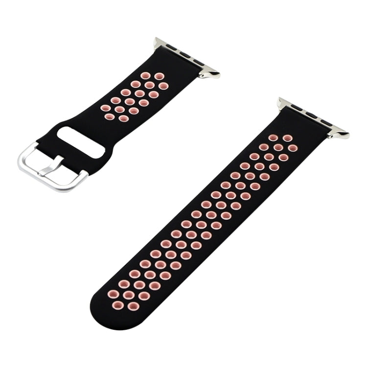 Silicone Replacement Strap Watchband For Apple Watch Series, 7 41mm / 6&amp;SE&amp;5&amp;4 40mm / 3&amp;2&amp;1 38mm, 7 45mm / 6&amp;SE&amp;5&amp;4 44mm / 3&amp;2&amp;1 42mm