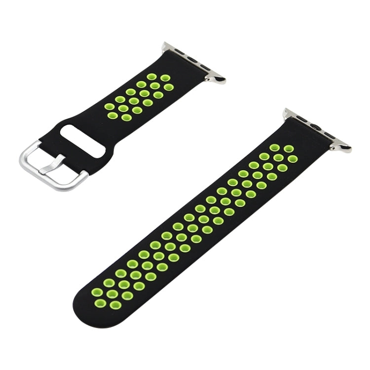 Silicone Replacement Strap Watchband For Apple Watch Series, 7 41mm / 6&amp;SE&amp;5&amp;4 40mm / 3&amp;2&amp;1 38mm, 7 45mm / 6&amp;SE&amp;5&amp;4 44mm / 3&amp;2&amp;1 42mm