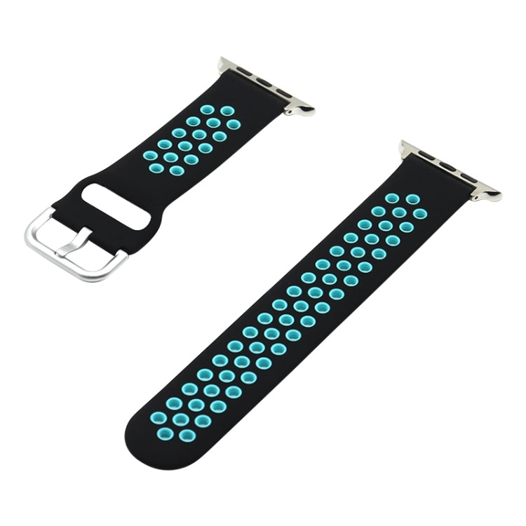 Silicone Replacement Strap Watchband For Apple Watch Series, 7 41mm / 6&amp;SE&amp;5&amp;4 40mm / 3&amp;2&amp;1 38mm, 7 45mm / 6&amp;SE&amp;5&amp;4 44mm / 3&amp;2&amp;1 42mm