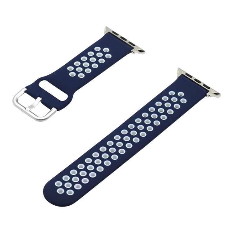 Silicone Replacement Strap Watchband For Apple Watch Series, 7 45mm / 6&SE&5&4 44mm / 3&2&1 42mm