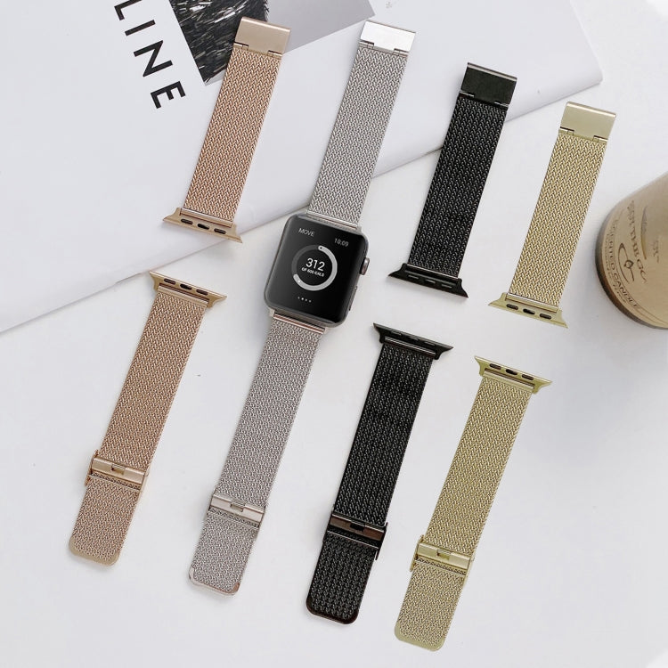 V-shaped Buckle Straight Steel Replacement Strap Watchband For Apple Watch Series, 7 41mm / 6&amp;SE&amp;5&amp;4 40mm / 3&amp;2&amp;1 38mm, 7 45mm / 6&amp;SE&amp;5&amp;4 44mm / 3&amp;2&amp;1 42mm