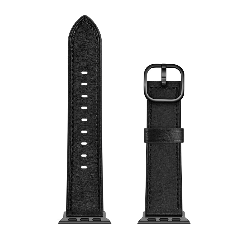 Leather Replacement Strap Watchband For Apple Watch Series, 7 41mm / 6&amp;SE&amp;5&amp;4 40mm / 3&amp;2&amp;1 38mm, 7 45mm / 6&amp;SE&amp;5&amp;4 44mm / 3&amp;2&amp;1 42mm