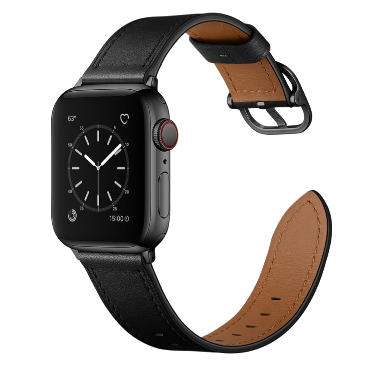 Leather Replacement Strap Watchband For Apple Watch Series, 7 41mm / 6&amp;SE&amp;5&amp;4 40mm / 3&amp;2&amp;1 38mm, 7 45mm / 6&amp;SE&amp;5&amp;4 44mm / 3&amp;2&amp;1 42mm