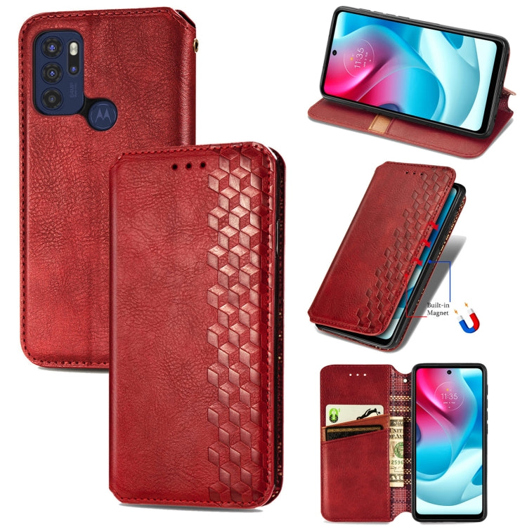 Cubic Grid Pressed Horizontal Flip Magnetic Leather Phone Case with Holder &amp; Card Slots &amp; Wallet, For Motorola Moto G60S, For Tecno Pova 2, For vivo X70 Pro, For vivo X70