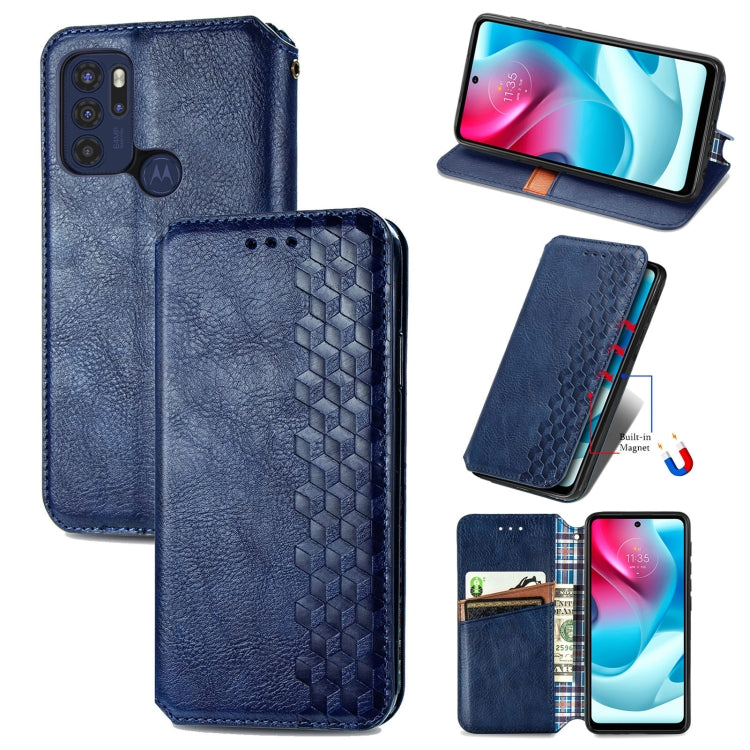 Cubic Grid Pressed Horizontal Flip Magnetic Leather Phone Case with Holder &amp; Card Slots &amp; Wallet, For Motorola Moto G60S, For Tecno Pova 2, For vivo X70 Pro, For vivo X70