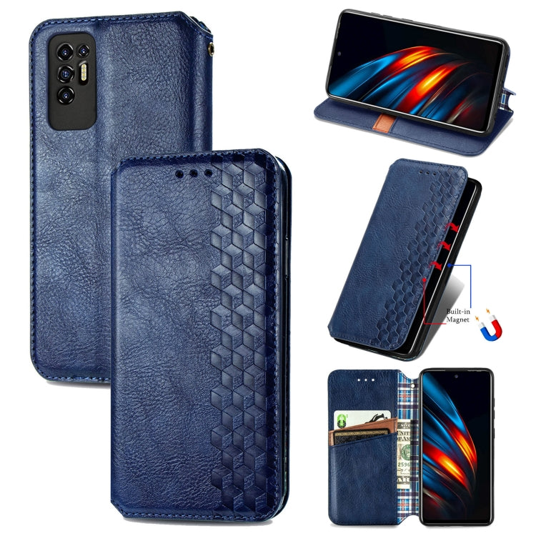 Cubic Grid Pressed Horizontal Flip Magnetic Leather Phone Case with Holder &amp; Card Slots &amp; Wallet, For Motorola Moto G60S, For Tecno Pova 2, For vivo X70 Pro, For vivo X70