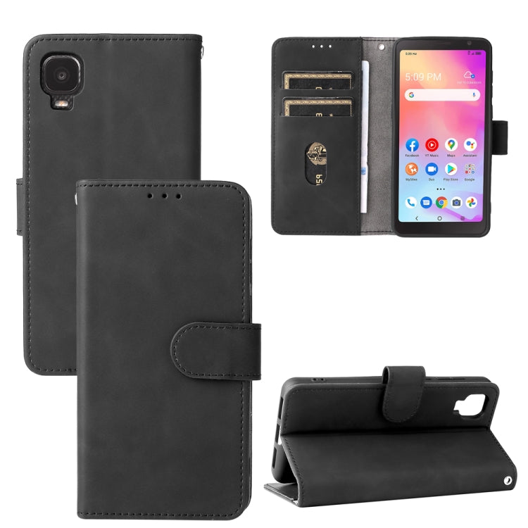 Solid Color Skin Feel Magnetic Buckle Horizontal Flip Calf Texture PU Phone Case