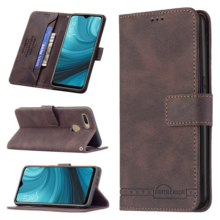 Magnetic Clasp RFID Blocking Anti-Theft Leather Case with Holder & Card Slots & Wallet, For OPPO A7, For OPPO A15, For OPPO A16/ A16s/ A54s/ A55 5G/ A53s 5G, For OPPO A54 4G, For OPPO A72 / A52 / A92, For OPPO A74 4G / F19 4G