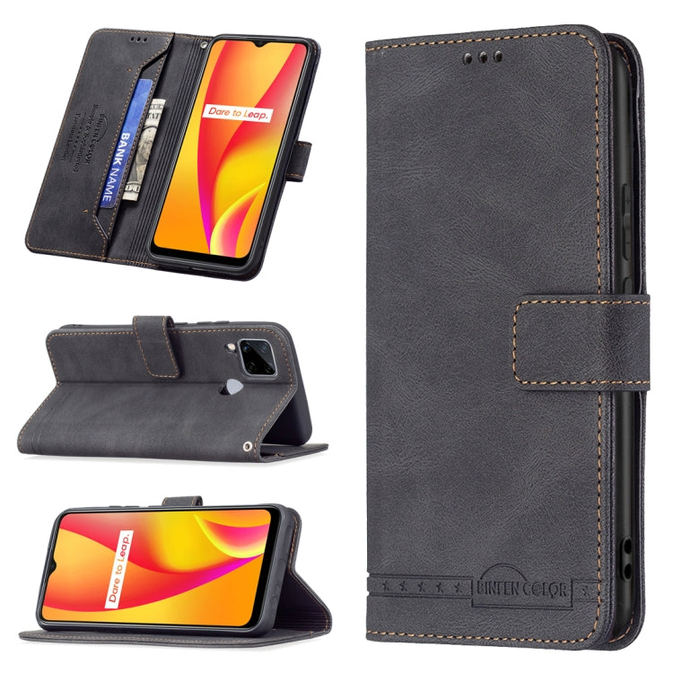 Magnetic Clasp RFID Blocking Anti-Theft Leather Case with Holder & Card Slots & Wallet, For OPPO A94 5G/ F19 Pro Plus/ Reno5 Z 5G, For OPPO Realme C12 / C15 / C25, For OPPO Realme C21 / C20, For vivo Y11 / Y15 / Y12 / Y17, For vivo Y20