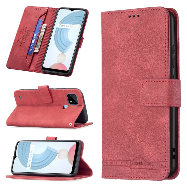 Magnetic Clasp RFID Blocking Anti-Theft Leather Case with Holder & Card Slots & Wallet, For OPPO A94 5G/ F19 Pro Plus/ Reno5 Z 5G, For OPPO Realme C12 / C15 / C25, For OPPO Realme C21 / C20, For vivo Y11 / Y15 / Y12 / Y17, For vivo Y20