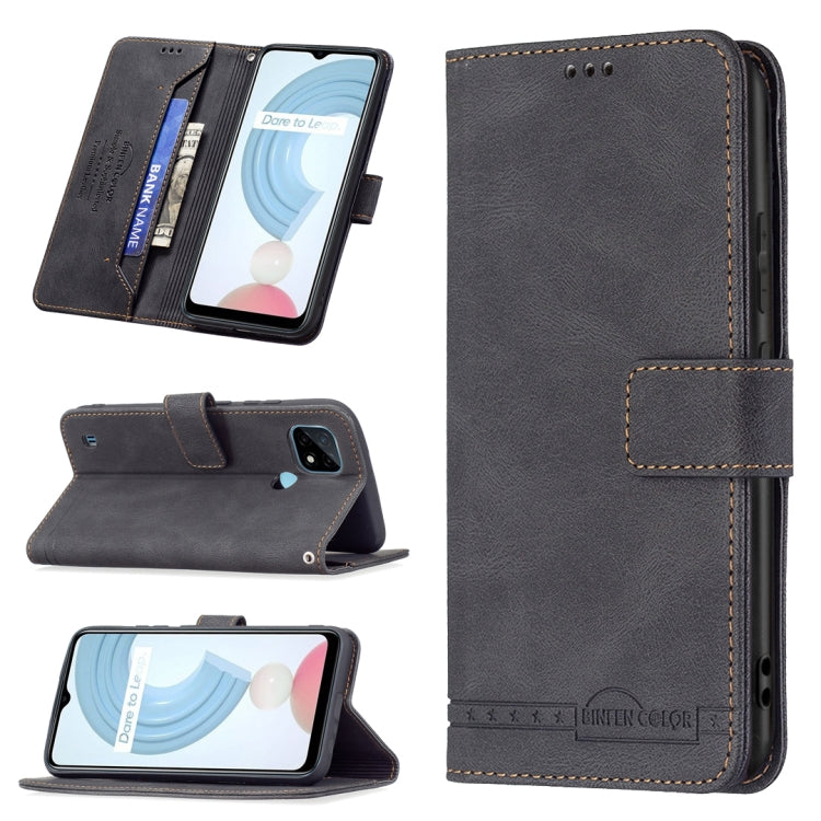 Magnetic Clasp RFID Blocking Anti-Theft Leather Case with Holder & Card Slots & Wallet, For OPPO A94 5G/ F19 Pro Plus/ Reno5 Z 5G, For OPPO Realme C12 / C15 / C25, For OPPO Realme C21 / C20, For vivo Y11 / Y15 / Y12 / Y17, For vivo Y20