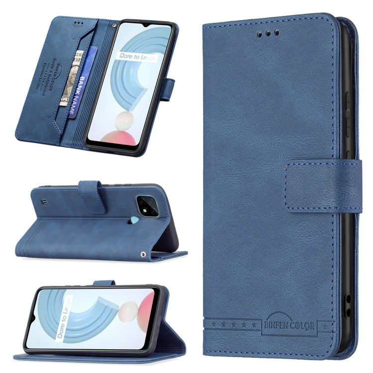 Magnetic Clasp RFID Blocking Anti-Theft Leather Case with Holder & Card Slots & Wallet, For OPPO A94 5G/ F19 Pro Plus/ Reno5 Z 5G, For OPPO Realme C12 / C15 / C25, For OPPO Realme C21 / C20, For vivo Y11 / Y15 / Y12 / Y17, For vivo Y20