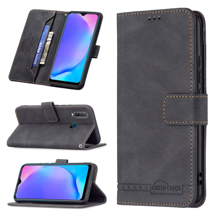 Magnetic Clasp RFID Blocking Anti-Theft Leather Case with Holder & Card Slots & Wallet, For OPPO A94 5G/ F19 Pro Plus/ Reno5 Z 5G, For OPPO Realme C12 / C15 / C25, For OPPO Realme C21 / C20, For vivo Y11 / Y15 / Y12 / Y17, For vivo Y20