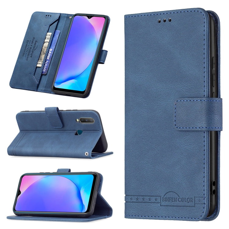 Magnetic Clasp RFID Blocking Anti-Theft Leather Case with Holder & Card Slots & Wallet, For OPPO A94 5G/ F19 Pro Plus/ Reno5 Z 5G, For OPPO Realme C12 / C15 / C25, For OPPO Realme C21 / C20, For vivo Y11 / Y15 / Y12 / Y17, For vivo Y20